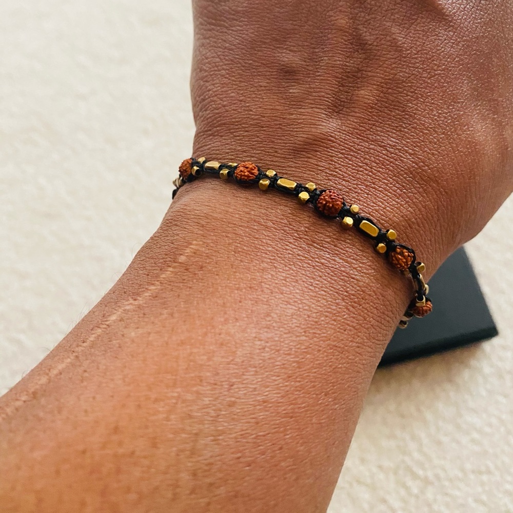 Adjustable Brass Bracelet
